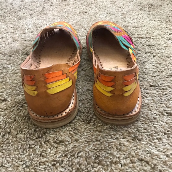 Sandals | NWOT Colorful Leather Mexican Huaraches - Picture 4 of 6